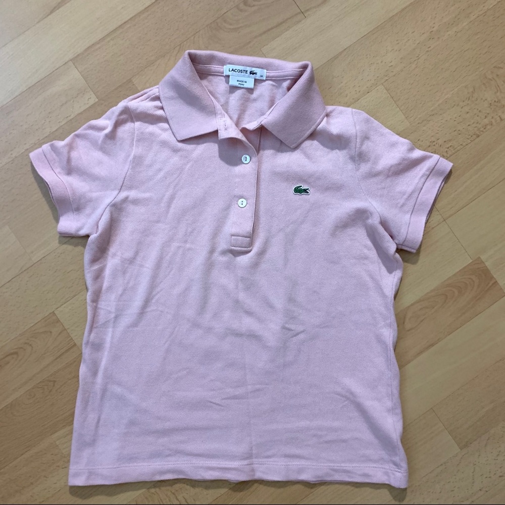 ✨LACOSTE✨ AUTHENTIC PINK POLO TEE🐊 - Picture 2 of 9